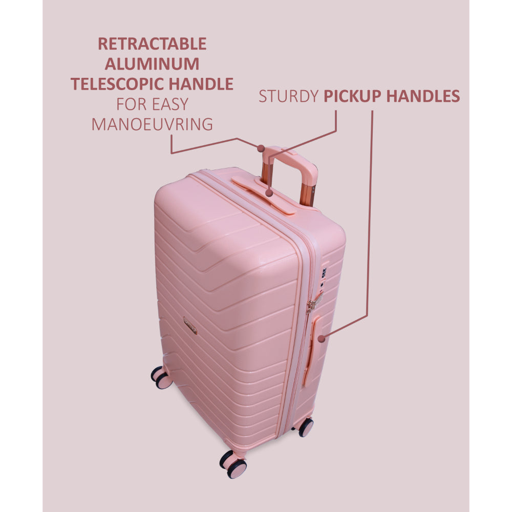 Tuscany Polypropylene Cabin Luggage Trolley Bag ROMEING