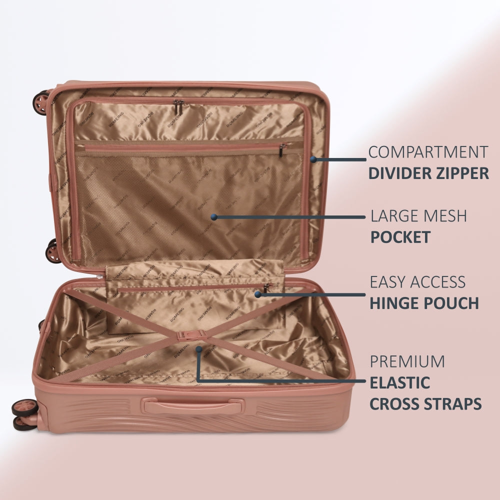 Milano Polycarbonate Luggage Trolley Bag ROMEING